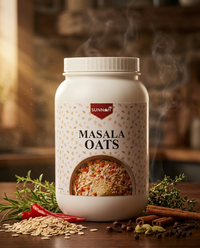 Masala Oats savoury bowl — desi spiced oats, Sunnah Grains